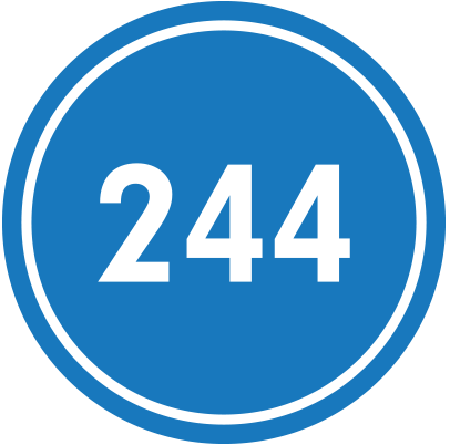 244 On Gilman Logo
